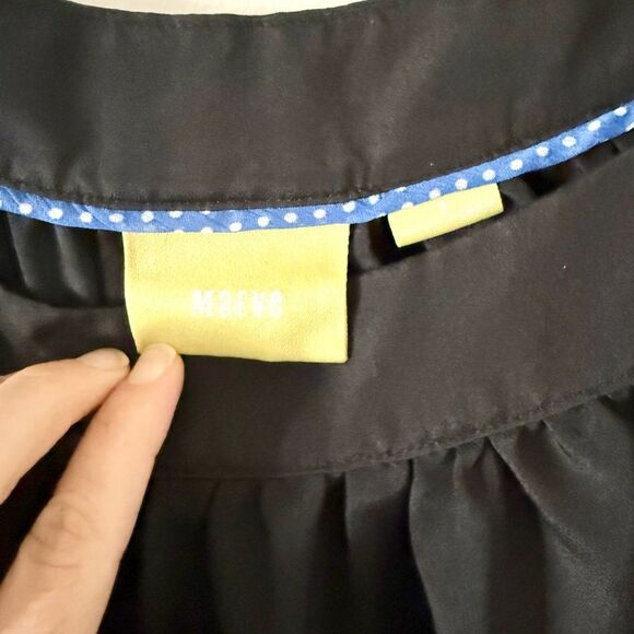 Maeve Anthropologie Yanna Blouse in Black - Size S - Picture 6 of 8